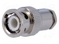 Connector: BNC; plug; male; straight; 50Ω; 3C2V,RG141,RG58; PTFE YIZN Jiangsu Tengyu Electronics co. BNC-141