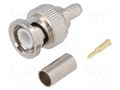 Connector: BNC; plug; male; straight; 50Ω; crimped; for cable YIZN Jiangsu Tengyu Electronics co. BNC-010