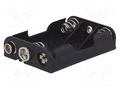 Holder; AAA,R3; Batt.no: 3; 6F22 type; black COMF BH-431-1B