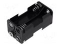Holder; AA,R6; Batt.no: 4; 6F22 type; black COMF BH-343-1B