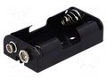 Holder; AA,R6; Batt.no: 2; 6F22 type; black COMF BH-321-1B
