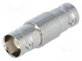 Coupler; socket; BNC socket,both sides; straight; 50Ω; POM AMPHENOL RF B7071A1ND3G50