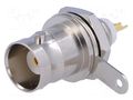 Connector: BNC; socket; female; straight; 50Ω; soldering; POM AMPHENOL RF B6351B1ND3G50