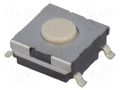 Microswitch TACT; SPST-NO; Pos: 2; 0.05A/24VDC; SMT; none; 1.47N OMRON Electronic Components B3FS-1002