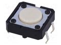Microswitch TACT; SPST-NO; Pos: 2; 0.05A/24VDC; THT; none; 1.27N OMRON Electronic Components B3F-4000