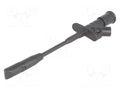 Clip-on probe; with puncturing point; 10A; black; 4mm AXIOMET AX-CP-04-B