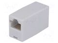 Coupler; coupler; unshielded; 8p8c; RJ45 socket,both sides DIGITUS AT-A8/8