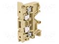 Splice terminal: rail; 6.3A; screw terminal; beige; polyamide WEIDMÜLLER ASK1/BE