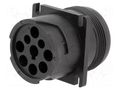 Connector: wire-wire; socket; male; AHD; PIN: 9; for panel mounting AMPHENOL AHD10-9-1939P