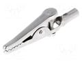 Crocodile clip; 5A; 60VDC; 4mm; 603006001; Type: non-insulated HIRSCHMANN T&M AGS20