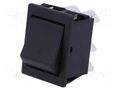 ROCKER; DPDT; Pos: 2; ON-(ON); 16A/250VAC; black; none; 1550 BULGIN AE-C1561ALAAA