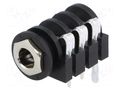 Connector: Jack 6,3mm; socket; female; stereo,with double switch AMPHENOL ACJS-IH