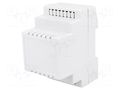 Enclosure: for DIN rail mounting; Y: 90mm; X: 53mm; Z: 71mm; ABS MASZCZYK ABS-73