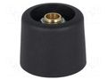 Knob; without pointer; polyamide; Øshaft: 6.35mm; Ø20x16mm; black OKW A3120639