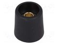 Knob; without pointer; polyamide; Øshaft: 6mm; Ø16x16mm; black OKW A3116069