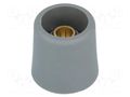 Knob; without pointer; polyamide; Øshaft: 6mm; Ø16x16mm; grey OKW A3116068