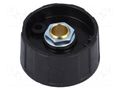 Knob; without pointer; ABS; Øshaft: 6.35mm; Ø31x15.5mm; black OKW A2531630