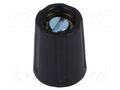 Knob; without pointer; ABS; Øshaft: 3.18mm; Ø10.5x14mm; black OKW A2510320