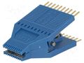 Test clip; blue; gold-plated; SO20,SOIC20,SOJ20 POMONA POM-5253