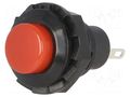 Switch: push-button; Pos: 2; SPST-NO; 1.5A/250VAC; OFF-(ON) SCI PS502A-BR