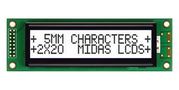 LCD MODULE, 20 X 2, COB, 5.55MM, FSTN MC22005A6W-FPTLWI-V2