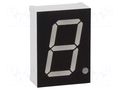Display: LED; 7-segment; 20.4mm; 0.8"; No.char: 1; red; 70mcd; anode OPTO Plus LED OPD-S8022LE-BW