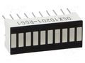 Display: LED; bargraph; red (4x) / green (6x); 25.5x10.2x7.9mm OPTOSUPPLY OSX10201-RGG1