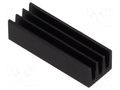 Heatsink: extruded; black; L: 19mm; W: 6.3mm; H: 4.8mm; 46K/W FISCHER ELEKTRONIK ICK14/16L