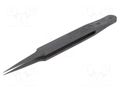 Tweezers; non-magnetic,high rigidity; Tipwidth: 0.6mm; ESD IDEAL-TEK IDL-705CF