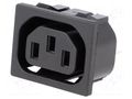 Connector: AC supply; socket; female; 10A; 250VAC; C13 (F) ADAM TECH IEC-D-2