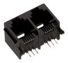 MODULAR CONN, R/A JACK, 6P6C, 2GANG, TH 615012143921