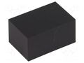 Enclosure: designed for potting; X: 20mm; Y: 30mm; Z: 15mm; ABS; 1596 HAMMOND HM-1596B102-10