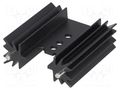 Heatsink: extruded; TO220; black; L: 38.1mm; 10.8K/W; aluminium STONECOLD HS-135-38