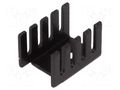 Heatsink: moulded; U; TO220; black; L: 19.05mm; W: 13.21mm; H: 12.7mm STONECOLD HS-S03