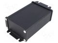 Enclosure: with panel; with fixing lugs; 1457; X: 84mm; Y: 120mm HAMMOND HM-1457K1202BK
