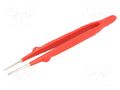 Tweezers; 160mm; Blades: elongated,narrow; Tipwidth: 1mm DONAU ELEKTRONIK D-PZ27