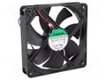 Fan: DC; axial; 12VDC; 120x120x25mm; 158m3/h; 40.5dBA; ball; 24AWG SUNON EEC0251B2-A99