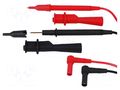 Test leads; Urated: 1kV; Inom: 10A; red and black AXIOMET PRZEW-POM-B3