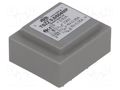 Transformer: encapsulated; 0.6VA; 230VAC; 6V; 6V; 50mA; 50mA; PCB INDEL TSZZ0.5/2X6V