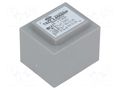 Transformer: encapsulated; 2.4VA; 230VAC; 6V; 6V; 200mA; 200mA; PCB INDEL TSZZ2.4/2X6V