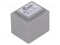 Transformer: encapsulated; 3VA; 230VAC; 6V; 500mA; PCB; IP00; C: 29mm INDEL TSZZ2.8/6V