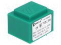 Transformer: encapsulated; 2VA; 230VAC; 15V; 133.3mA; PCB; IP00 BREVE TUFVASSONS TEZ2/D/15V