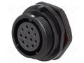 Connector: circular; socket; female; PIN: 12; IP68; SP21; 5A; 400V WEIPU SP2112/S12