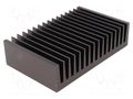 Heatsink: extruded; grilled; black; L: 100mm; W: 160mm; H: 40mm FISCHER ELEKTRONIK SK85/100/SA