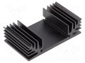 Heatsink: extruded; TO3; black; L: 37.5mm; W: 65mm; H: 18mm; 6K/W FISCHER ELEKTRONIK SK185-37SA