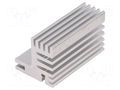 Heatsink: extruded; TO220; natural; L: 50mm; W: 30mm; H: 31mm; 7.8K/W FISCHER ELEKTRONIK SK609-50AL