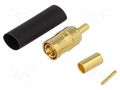 Connector: SMB; plug; female; straight; 50Ω; crimped; for cable AMPHENOL RF SMB6121A13G550
