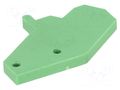 Pitch spacer; green; polyamide; D: 28mm; L: 2.5mm; H: 20mm PHOENIX CONTACT RZ2.5-DMKDS