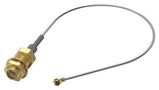 CABLE, RPSMA JACK-R/A UMRF PLUG, 100MM 636209050100