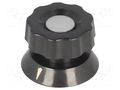 Knob; with pointer; bakelite; Øshaft: 6mm; Ø38x28mm; black MENTOR G475.61